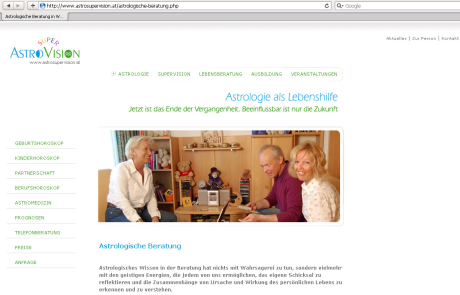 Webdesign für Astrologin