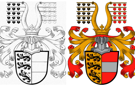 Vektorisierung eines alten Wappens