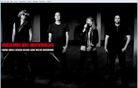 Webdesign für Musikband
