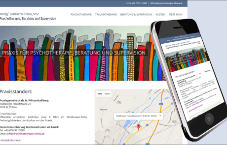 Homepageerstellung für Psychotherapeutin