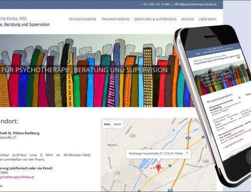 Homepageerstellung für Psychotherapeutin